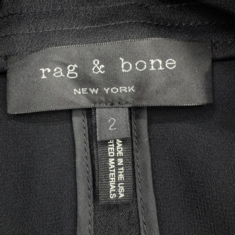 Rag & Bone Black Adler Double Breasted Dress Size 2 - Picture 5 of 9
